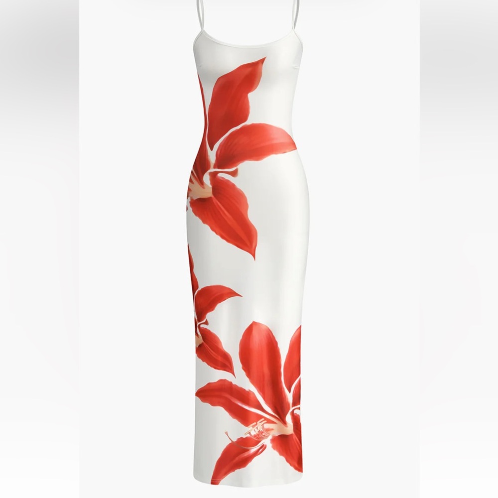 Commence Floral Print Sleeveless Split Long Dress - Picture 2 of 3